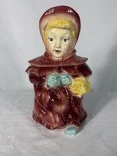 Vintage Brush K24 Little Red Riding Hood Cookie Jar USA 1956 Pottery 11” picture
