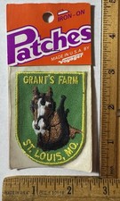 Vintage Grant’s Farm St. Louis Missouri Patch Voyager Travel Souvenir Horse picture