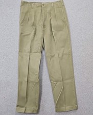 Vtg Britches Great Outdoors  Pleated Chino Pants Beige Cuffed Sz 38x32 picture