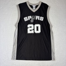Official NBA San Antonio Spurs Black Jersey #20 Manu Ginobili Large  picture