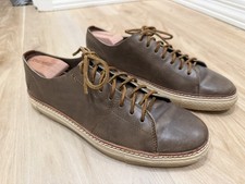 FRYE Gates Brown Leather Low Top Lace Up Fashion Sneakers Shoes - Men’s 10.5 picture