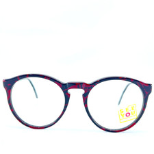 See You Eyeglasses Mod. 175-910 Red Black Round Full Rim Frames 53[]20 140 mm picture