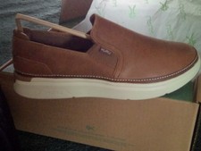 Kuru Roam Atla Womens Shoes Sz 10.5 Brown Leather Comfort Slip On Round Toe picture