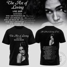 Olivia Dean The Art of Loving Tour 2026 Concert Dates Black T-Shirt picture