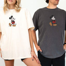 Embroidered Retro Vintage Mickey Mouse T-Shirt picture