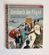 Vintage Little Golden Book GORDON'S JET FLIGHT 1961/ 60s Books picture