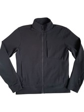 Lululemon Sojourn Jacket Men’s M Black Warpstreme Full Zip Excellent picture