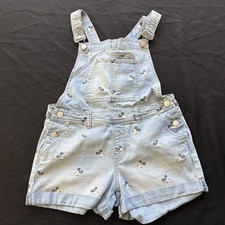 Disney Park Women's M Mickey Mouse Denim Shorts Overalls picture