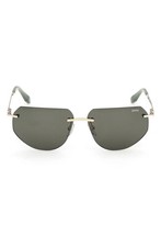 New BMW Men's Sunglasses 59mm Gold Green picture
