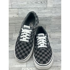 Vans Doheny Men Sz 8.5 Grey Black Checkerboard Canvas Low Top Skate Shoes 721356 picture