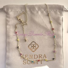 ✨Kendra Scott Haven Heart Gold plated Strand Necklace in Multi Mix New picture