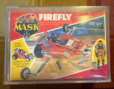 1986 Kenner M.A.S.K. Firefly w/ Julio Lopez Boxed Vehicle CAS 80 Graded picture