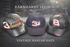 VTG RARE Dale Sr. & Jr. Daytona Hat Lot Tribute 7X Champ NASCAR 3 Cap Bundle picture