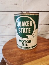 Vintage Quaker State  1 Quart Oil Can empty picture