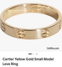 Cartier Love Round Ring 18k Yellow Gold 5.5 mm Band picture
