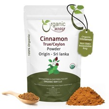 Organic Way True Ceylon Cinnamon Powder - Organic, Kosher & USDA Certified picture