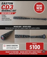 Easton CD3 Baseball Bat Brand New picture