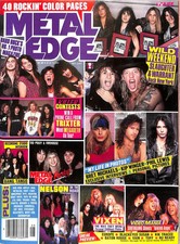 Metal Edge Magazine August 1991 Slaughter / Warrant Vixen picture