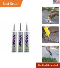 High-Performance Gray Concrete Crack Filler - Pack of 3 x 10.5 oz Cartridges picture