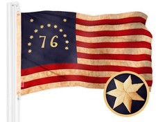 G128 Bennington Tea-Stained Flag 1x1.5 Ft Embroidered 420D Polyester picture