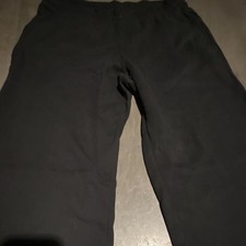 Hollister Women's Black Fleece Sweatpants Wide Leg Elastic Waist Size S picture
