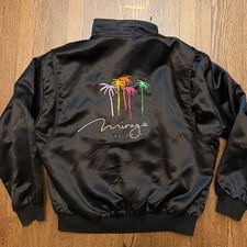 VTG Mirage Las Vegas Unisex Jacket Bomber Satin | Made In USA Embroidered NEW XL picture
