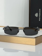 Maybach The Artist Sun II Sunglasses Black Frame Dark Grey Lens 58-16-140 picture