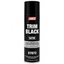 LAUCO Trim Black Satin 13 oz. Automotive Spray Paint Can with Gun Pack of 1, picture