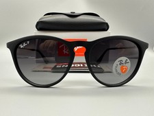 New Ray-Ban RB4171 Erika Matte Black/ Grey Polarized Gradient Women's Sunglasses picture