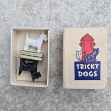 Vintage TRICKY DOGS Novelty Magic Trick Toy picture
