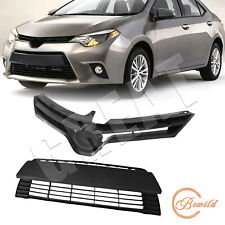 For 2014-2016 Toyota Corolla LE CE Front Upper Grill Lower Grille Assy Black picture