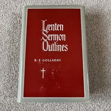 Vintage 1954 Lenten Sermon Outlines Hardcover Old Book picture