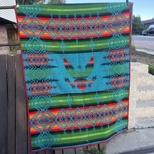 Vintage Pendleton Wool Blanket Eagle 76