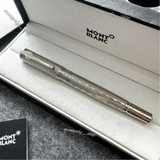 Montblanc Luxury Rollerball Pen Silver Engraved Writing VIP Rare Gift With Box picture