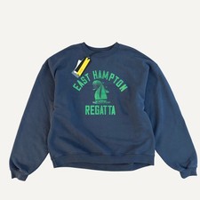 Rhude East Hampton Regatta Crewneck Sweatshirt Navy New With Tags XXL picture