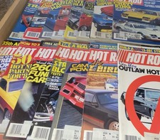 HOT ROD MAGAZINE HUGE VINTAGE LOT OF (15) 1982 •1983 • 1984 • with POSTCARD ADS* picture