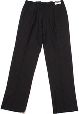 Mens Paulo Solari 100% Wool Pleated Black Dress Pants Size 38, NEW picture