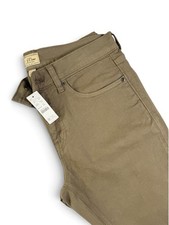 J.Crew Re-Imagined Twill Chino Pants Slim Straight 5-Pocket Green Tag 32 picture