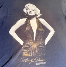 Vintage 1995 Marilyn Monroe Official Licensed Tee Shirt Size XL Made In USA Gold picture