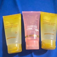 lakerain Turmeric & Collagen Night Wrapping Face Mask Set 75ml 3 Pack picture