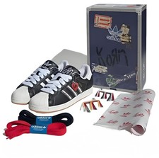 IH1313 Korn adidas Originals Superstar Core Black White Better Scarlet picture