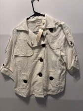 Chico's cream button-front jacket picture