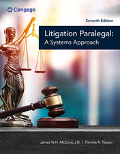 The Litigation Paralegal: A Systems Approach 7th Ed PDF picture