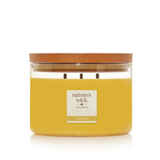 Nature’s Wick Golden Pear 18 oz 3-Wick Crackling Candle WoodWick Brand New HTF picture