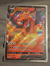 Pokemon Charizard V 019/189 Darkness Ablaze 220 HP Rare Holo V + Case picture