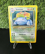 Venusaur 15/102 Base Set Unlimited Holo Rare  Pokemon TCG 1999 WOTC LP - MP picture