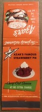 Front 20 Strike Matchbook Cover - Azar’s Restaurant  Vintage picture
