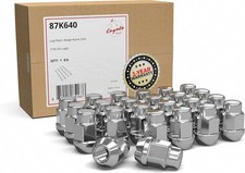 24 Pcs Chrome Lug Nuts, 7/16