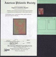 1847 Washington Sc 1 used single 5c red grid cancel with APS Cert CV $425 (A picture