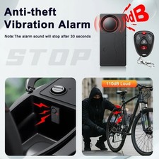 Wireless Bike Alarm with Remote 150dB Anti-Theft Vibration Motorcycle Waterproof picture